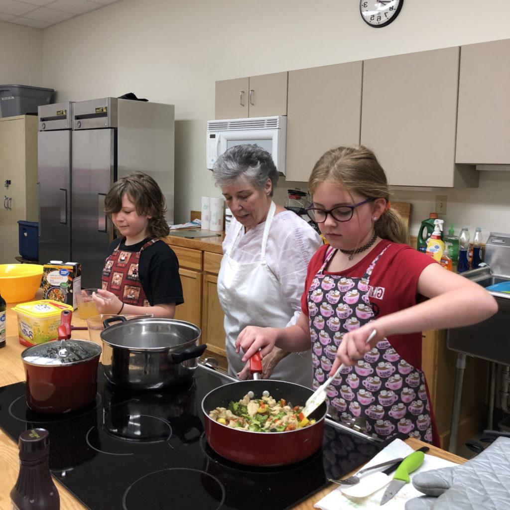 Jdub students cooking